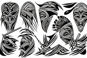 wendat warrior tattoo idea