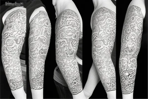 Design a line tattoo on the side of a chow chow dog tattoo idea