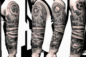 Cowboy shooting a gun tattoo idea