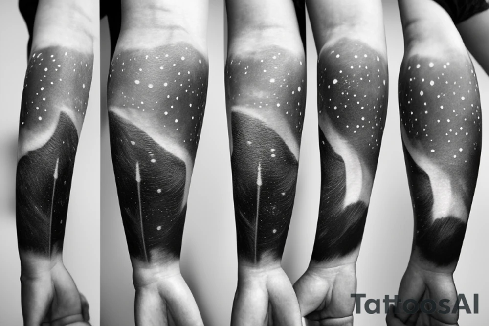 Northern lights tattoo idea