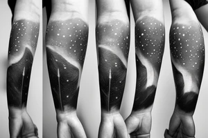 Northern lights tattoo idea