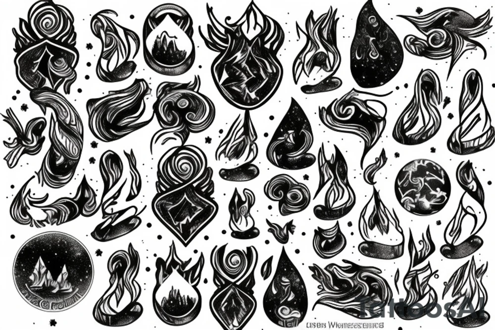 Northern lights tattoo idea