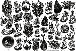 Northern lights tattoo idea