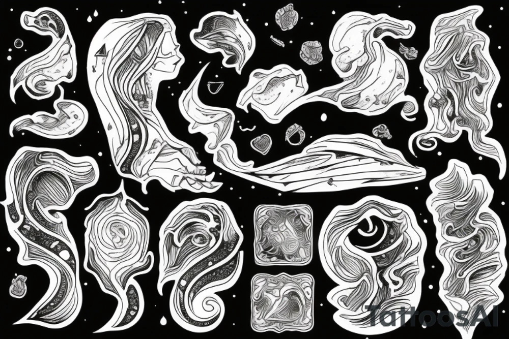 Northern lights tattoo idea