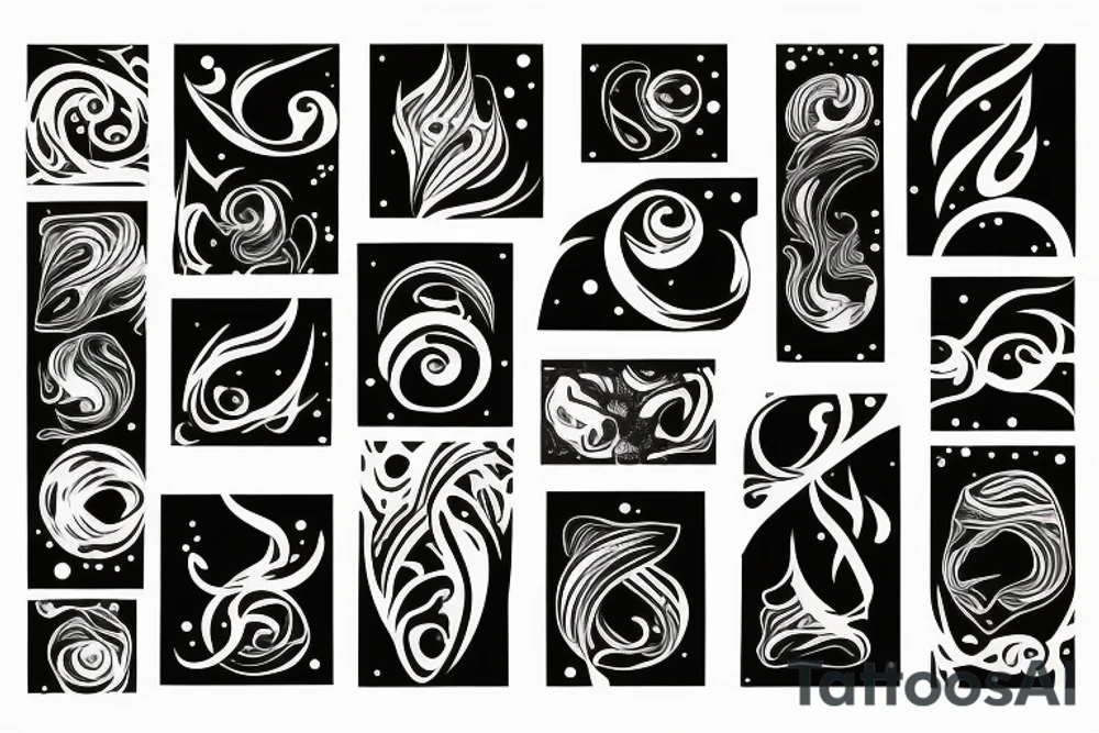 Northern lights tattoo idea