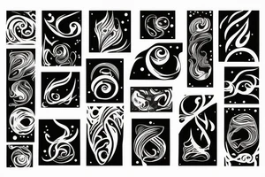 Northern lights tattoo idea