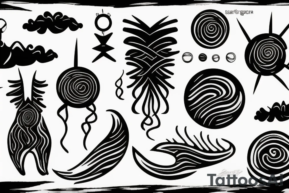Northern lights tattoo idea