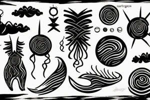 Northern lights tattoo idea