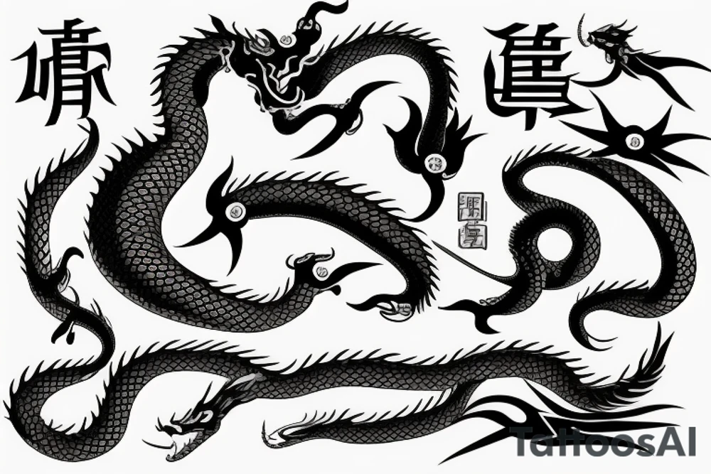 rod of asclepius with a dragon tattoo idea