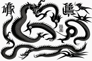 rod of asclepius with a dragon tattoo idea