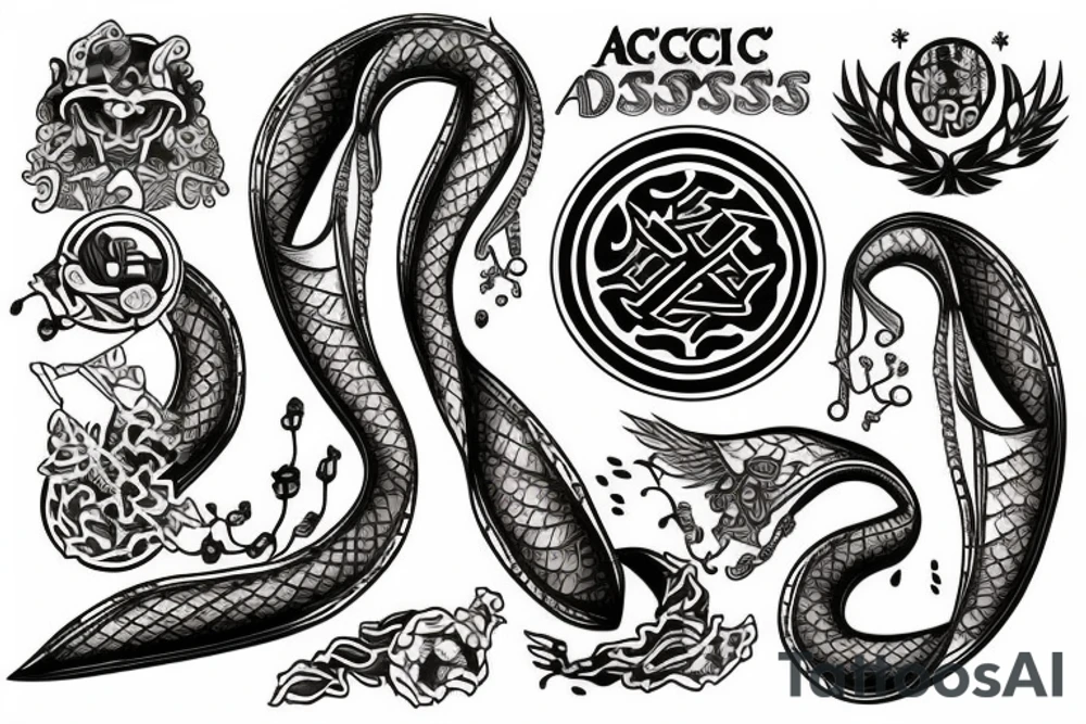 rod of asclepius tattoo idea