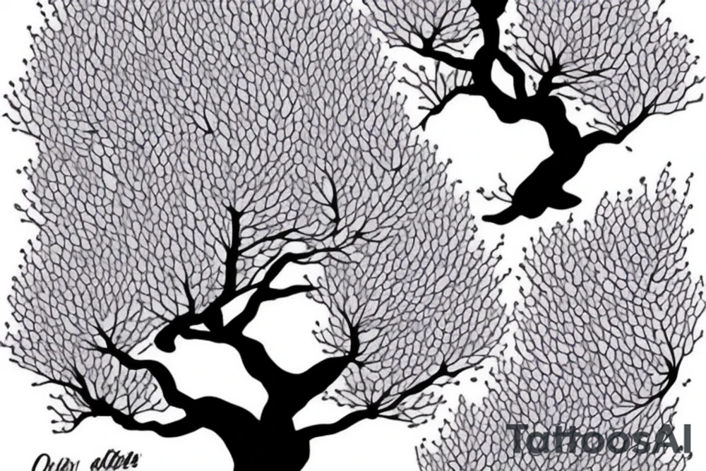 wisteria tree tattoo idea