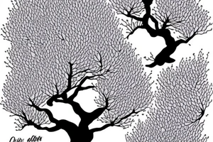 wisteria tree tattoo idea