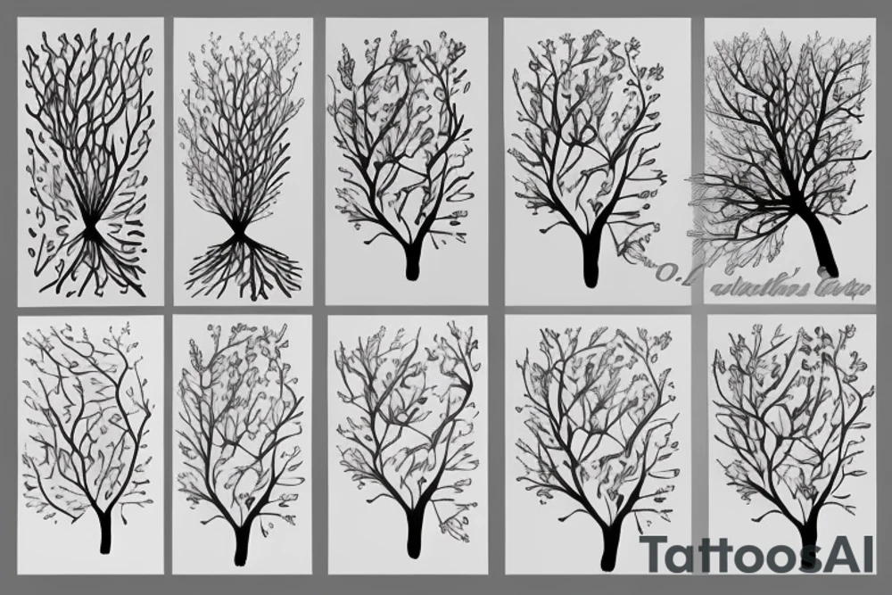 wisteria tree tattoo idea