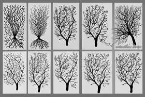 wisteria tree tattoo idea