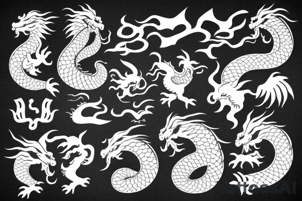 chinese dragon tattoo idea