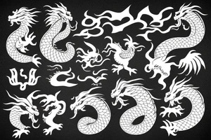 chinese dragon tattoo idea