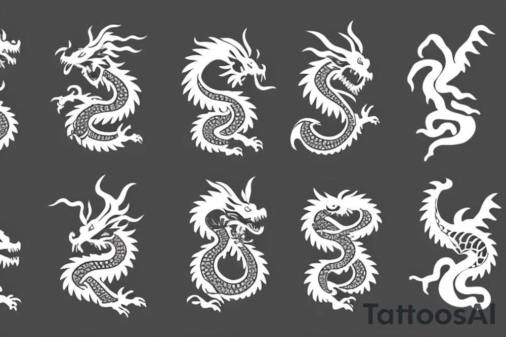 chinese dragon tattoo idea