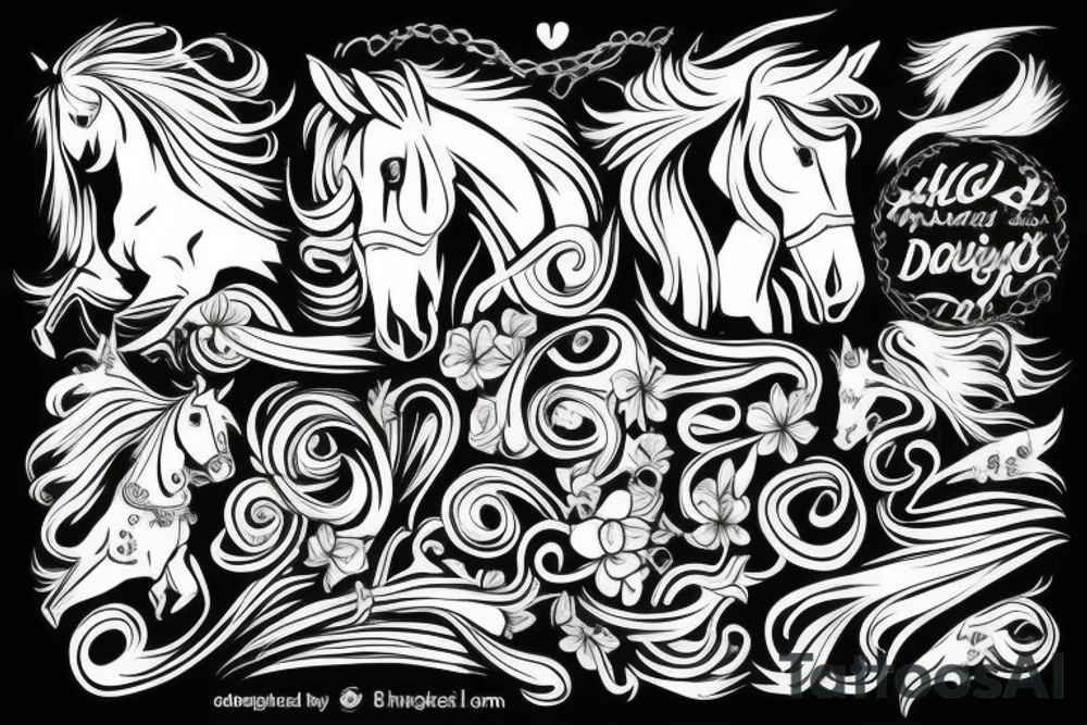 Horse tattoo idea