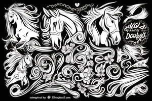 Horse tattoo idea