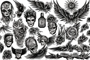 Fallen angel tattoo idea