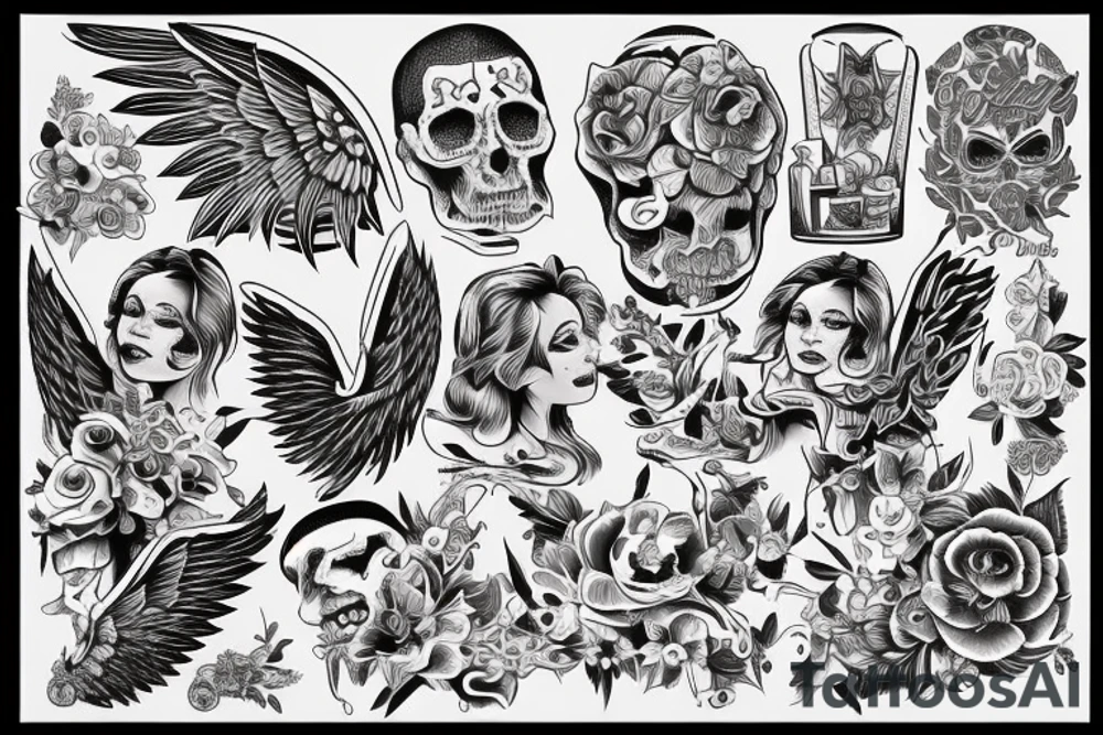 angel tattoo idea