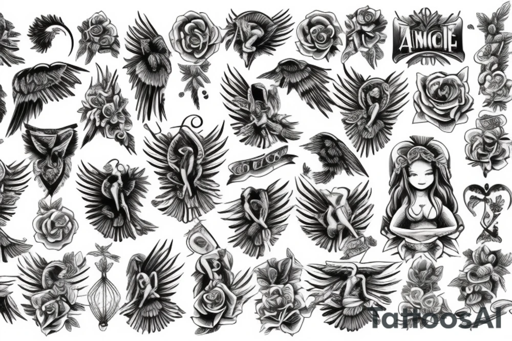 angel tattoo idea