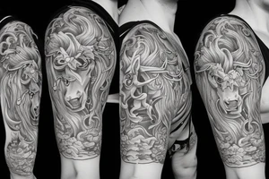 White horse tattoo idea