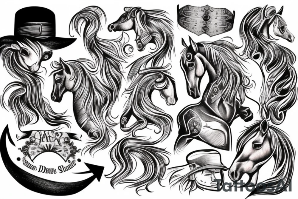 Horse tattoo idea