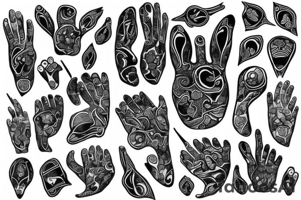 hare's paw tattoo idea