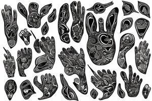 hare's paw tattoo idea