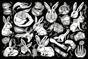 hare's paw tattoo idea