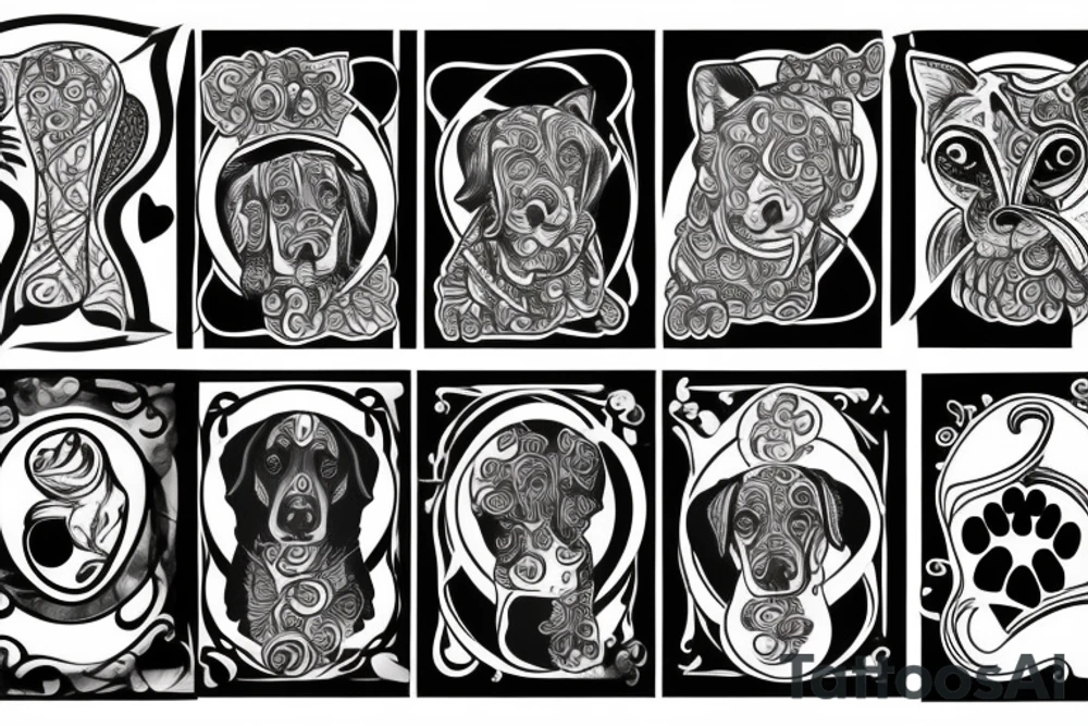 Lucky paw tattoo idea