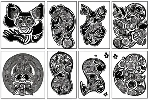 Lucky paw tattoo idea
