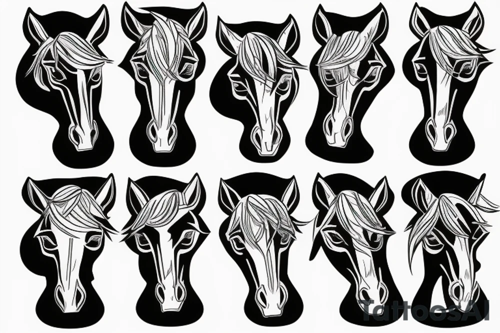 Pony running tattoo idea