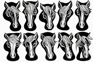 Pony running tattoo idea
