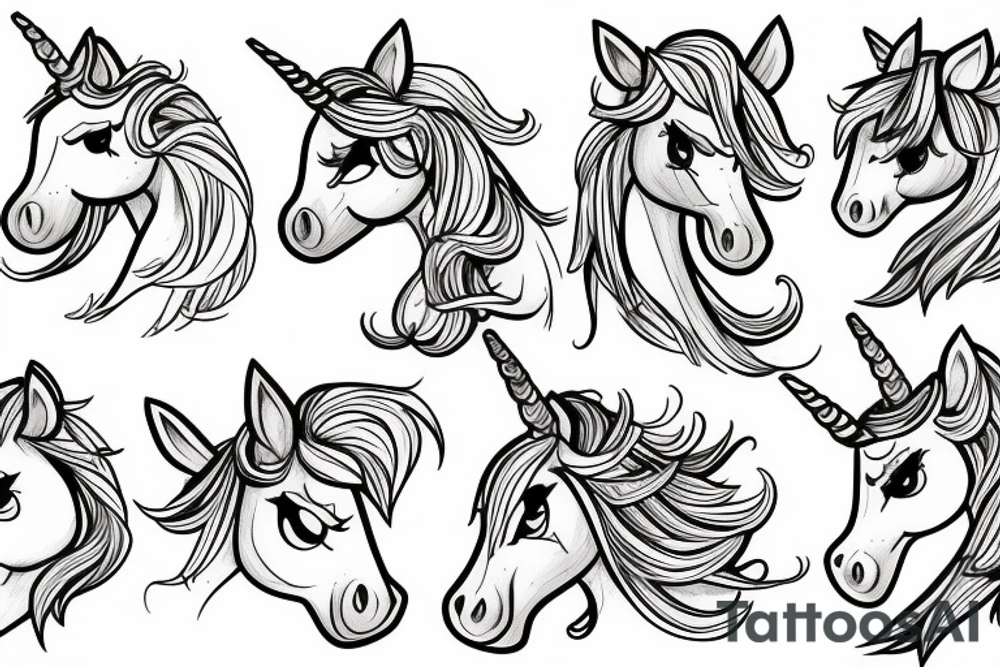 Unicorn tattoo idea