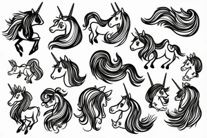 Unicorn tattoo idea