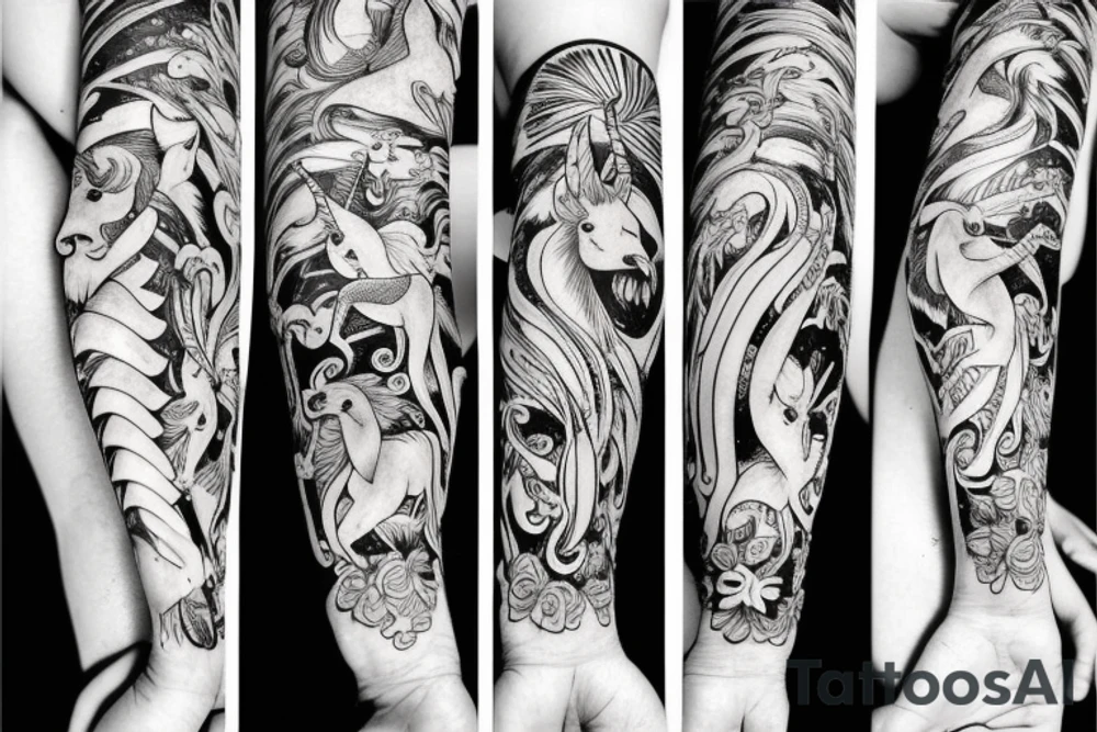 Unicorn tattoo idea