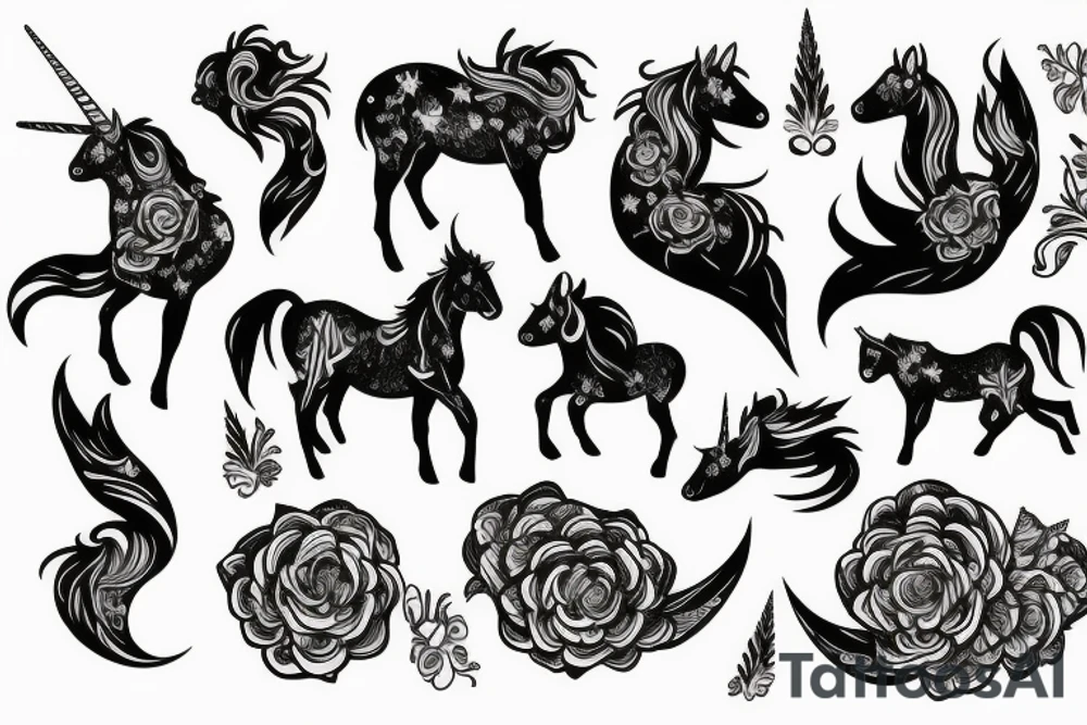 Unicorn tattoo idea