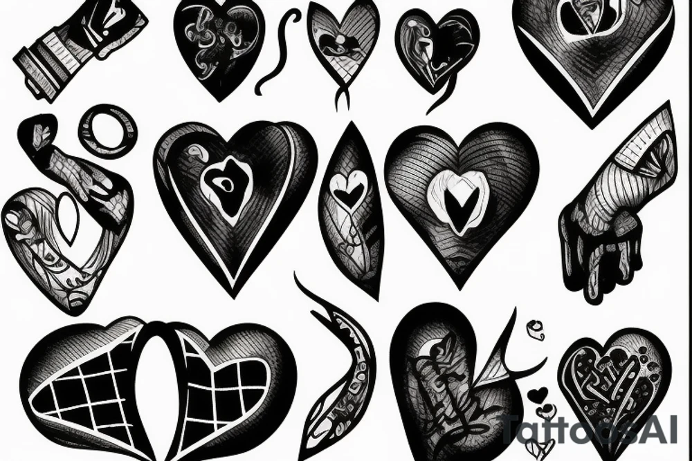 Broken heart tattoo idea