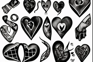 Broken heart tattoo idea