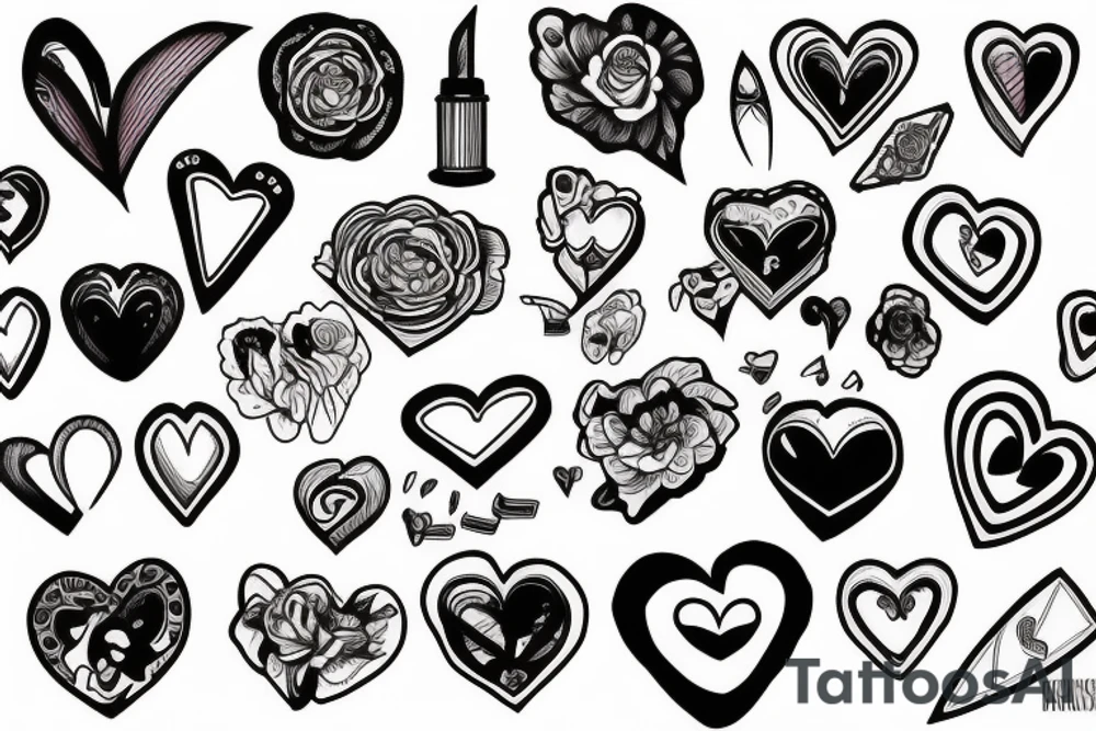 Broken heart tattoo idea