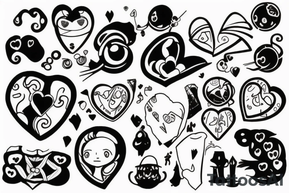 Broken heart tattoo idea
