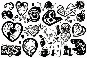Broken heart tattoo idea
