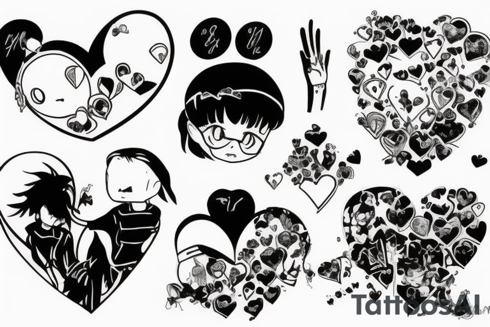 Broken heart tattoo idea
