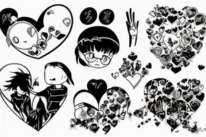 Broken heart tattoo idea
