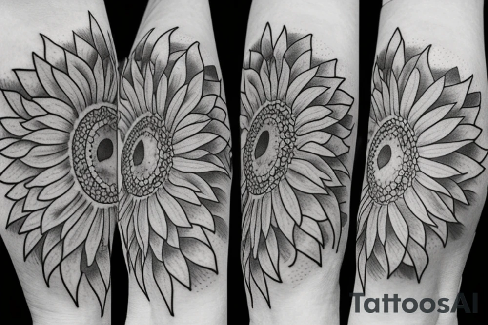 Sunflower tattoo idea