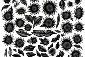 Sunflower tattoo idea