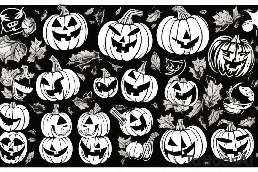 pumpkin tattoo idea
